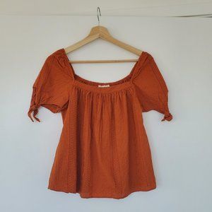 Orange universal thread blouse